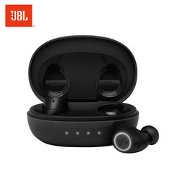 JBL 杰宝 FREE II新升级真无线蓝牙耳机 运动耳机 防掉落耳塞 入耳式耳机 黑色