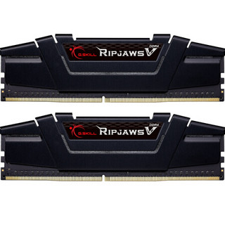 G.SKILL 芝奇 Ripjaws V DDR4 3200MHz 台式机内存 马甲条 宾利黒 32GB 16GB*2 F4-3200C16D-32GVK