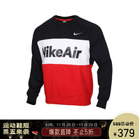 耐克NIKE 男子 套头衫 AIR 卫衣 CJ4828-011黑色XXL码