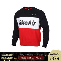 NIKE 耐克 耐克男子 套头衫 AIR 卫衣 CJ4828-011黑色XXL码