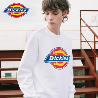 Dickies卫衣 20秋冬 抓绒卫衣 宽松休闲 男式休衣 圆领套头上衣 DK006862 白色 L