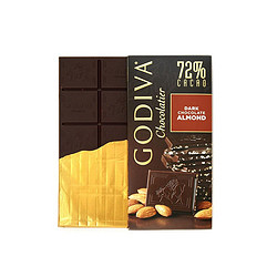 Godiva 72%可可含量扁桃仁巧克力排set of 10（含运费税费273.13元）