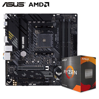 AMD 锐龙 7 5800X CPU处理器 + ASUS 华硕 TUF GAMING B550M-PLUS 重炮手 板U套装