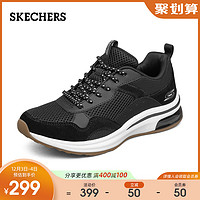 Skechers斯凯奇新品网布拼接低帮运动鞋女绑带时尚休闲鞋（36.5、红色/RED）