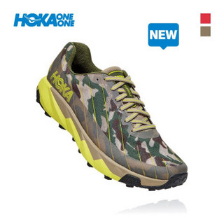 HOKA ONE ONE男托伦特联名合作款Torrent 运动越野跑步鞋 咖啡棕/橘黄色 US 8.5/ 265mm