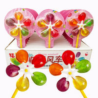 快乐风车棒棒糖10支儿童礼物玩具糖五彩创意糖果批发炇多规格可选 快乐风车