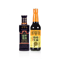 龙牌 原生态老抽380ml+特级生抽450ml