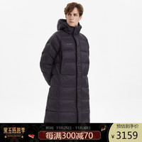 Mammut 猛犸象 Xeron 男女秋冬新款上衣防风防泼水中长款休闲羽绒服连帽外套 1013-01750 黑色 L