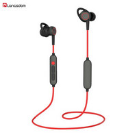 兰士顿 L80蓝牙耳机5.0入耳式双耳无线运动调音带麦苹果XS华为小米vivo通用手机耳机 黑红色