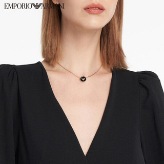 EMPORIO ARMANI 奢侈品2020秋冬 女士项链鹰标项链 女款潮流锁骨链 EGS2533221 玫瑰金色