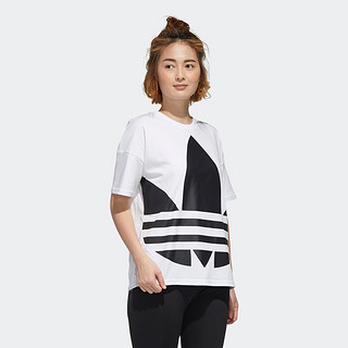 adidas 阿迪达斯 三叶草 LRG LOGO TEE GJ1011 女士运动短袖T恤