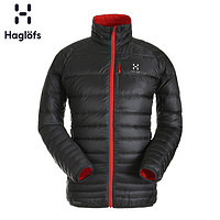 Haglofs火柴棍男款运动户外轻量保暖羽绒服夹克外套603063 欧版（XL、2CT 正黑色/深灰色）