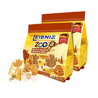百乐顺 莱布尼兹动物型牛奶蜂蜜儿童营养饼干 100g*2袋 *2件