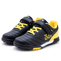 361° 男童足球训练鞋 K79420011 碳黑/黄色 31