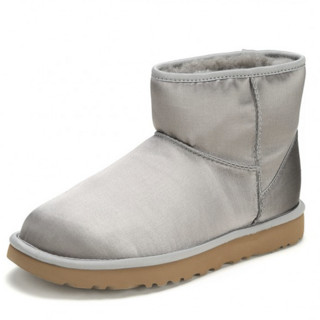 UGG Classic秋冬新款短款缎面雪地靴1094985 40 灰色