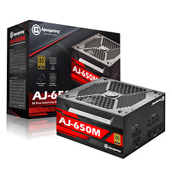 Apexgaming 美商艾湃电竞 AJ-650M 额定650W 全模组电源（80PLUS金牌）