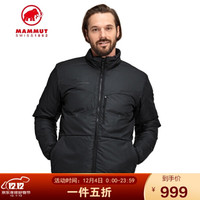 Mammut 猛犸象 Whitehorn 男士户外两面穿上衣保暖抗风防泼水防寒羽绒外套 1013-01080 黑色拼接 S