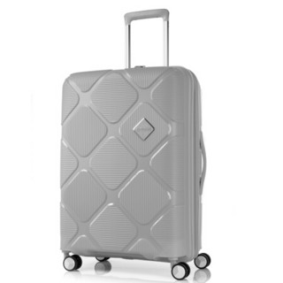 美旅拉杆箱 时尚PP行李箱大容量可扩展耐磨飞机轮旅行箱 30英寸TSA密码锁 HJ4灰色