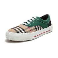BURBERRY 博柏利 Vintage系列 男士休闲板鞋 80248821 典藏米色/绿色 40.5