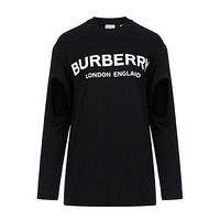 BURBERRY 博柏利 女士圆领长袖T恤 80256631 黑色 XS