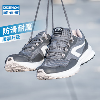 DECATHLON 迪卡侬 跑步鞋女秋冬季休闲防滑女鞋透气软底轻便减震运动鞋女RUNS（37、新款时尚白）