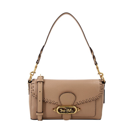coach 蔻驰 jade系列 女士皮质手提斜挎包 91025 olqug 浅棕色 中号