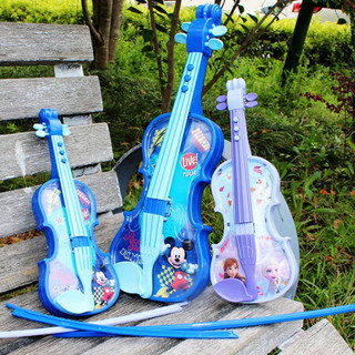 迪士尼(Disney)音乐小提琴 儿童乐器玩具米奇仿真小提琴男女孩初学者启蒙音乐早教弹奏乐器大号SWL-648