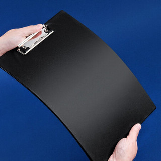 广博(GuangBo) A4PVC包胶板夹A4文件夹书写板夹办公用品黑色 单个装 A26010