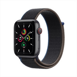 Apple 苹果 Watch SE 智能手表 GPS+蜂窝款 44mm 深空灰色（木炭色回环表带）