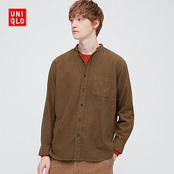 UNIQLO 优衣库 428969 男女款法兰绒立领衬衫