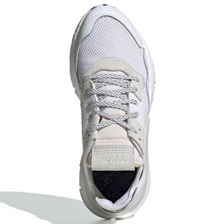 阿迪达斯 ADIDAS 三叶草 男子 NITE JOGGER 运动 休闲鞋 EE6255 白/白/水晶蓝白 42码 UK8码