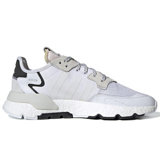 阿迪达斯 ADIDAS 三叶草 男子 NITE JOGGER 运动 休闲鞋 EE6255 白/白/水晶蓝白 42码 UK8码