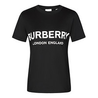 BURBERRY 博柏利 女士圆领短袖T恤 80116511 黑色 XXS