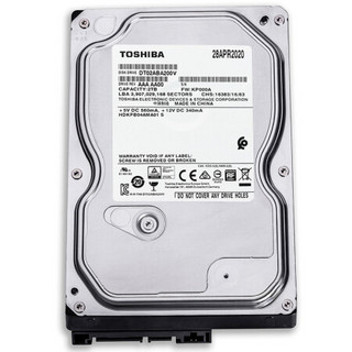 TOSHIBA 东芝 2TB 5400转128M SATA3监控级硬盘(DT02ABA200V)