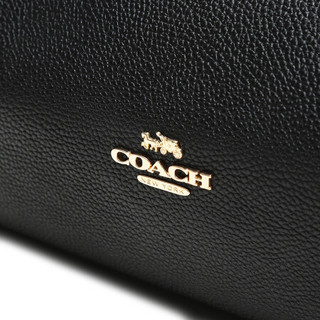 Coach 蔻驰 Hadley Hobo系列 女士抛光卵石皮手提袋 73549 GDBLK 黑色 大号