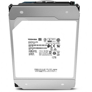 TOSHIBA 东芝 3.5英寸 企业级硬盘 12TB（7200rpm、256MB）MG07SCA12TE