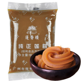 莲香楼 纯正莲蓉500g 点心烘烤烘焙原料 *4件