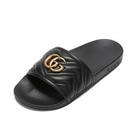 GUCCI 古驰 女士拖鞋 602098 0R030 1000 黑色 37