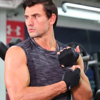 NIKE耐克男半指健身手套运动器械训练防滑防起茧带腕引体向上