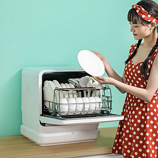 QCOOKER 圈厨 CL-XW-F5 台式洗碗机 6套 白色