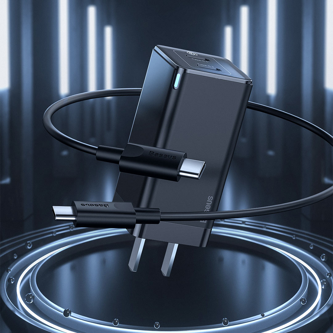 倍思45w氮化镓二代快充充电器 双口