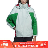 阿迪达斯 ADIDAS 女子 户外系列 W C/B DOWN JKT 运动 羽绒服 GF0015 S码