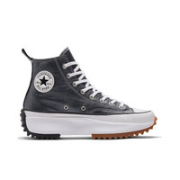 CONVERSE匡威官方 Run Star Hike 男女鞋高帮牛皮革潮流厚底休闲鞋 169241C 黑色/169241C 39/6.5