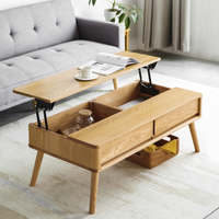 原始原素 3075 全实木可升降茶几 1m