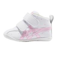 ASICS 亚瑟士 FABRE FIRST SL 3 儿童魔术贴休闲运动鞋 TUF123-101 白色/粉色 19.5码