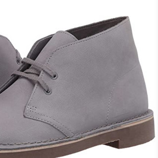 Clarks 其乐 Bushacre 2系列男士皮革系带平底沙漠靴26082286 Light Grey Nubuck 7