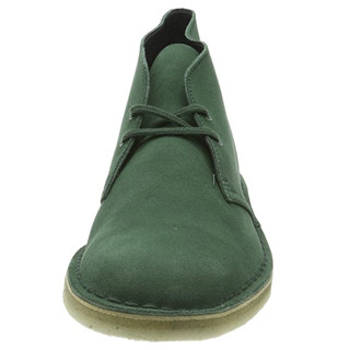 Clarks 其乐 ORIGINALS系列男士皮革系带方跟沙漠靴26144225 Grün 41.5 EU