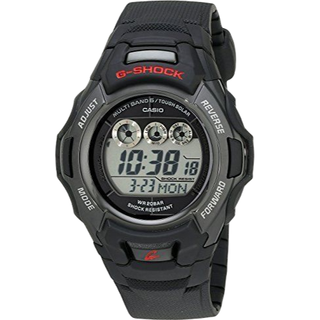 CASIO 卡西欧 G-SHOCK系列 GWM530A-1 男士太阳能手表 46mm 灰色 黑色树脂带 圆形