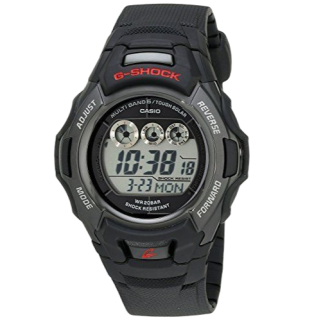 CASIO 卡西欧 G-SHOCK系列 GWM530A-1 男士太阳能手表 46mm 灰色 黑色树脂带 圆形