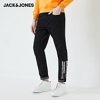Jack Jones 杰克琼斯 219332580 印花双向弹保暖牛仔裤